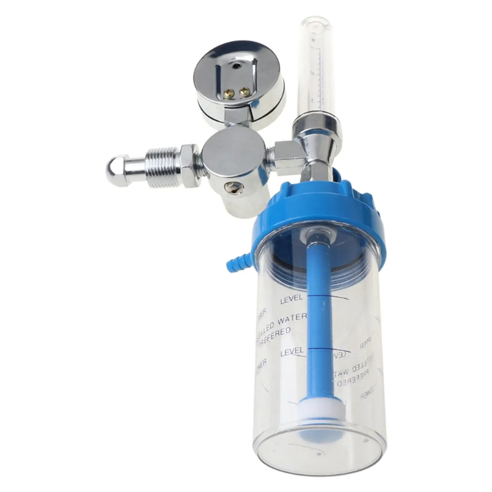 Metal Oxygen Meter Regulator with Pressure Reducing Valve and Flow Gauge for Oxygen Absorber Personal Use Device