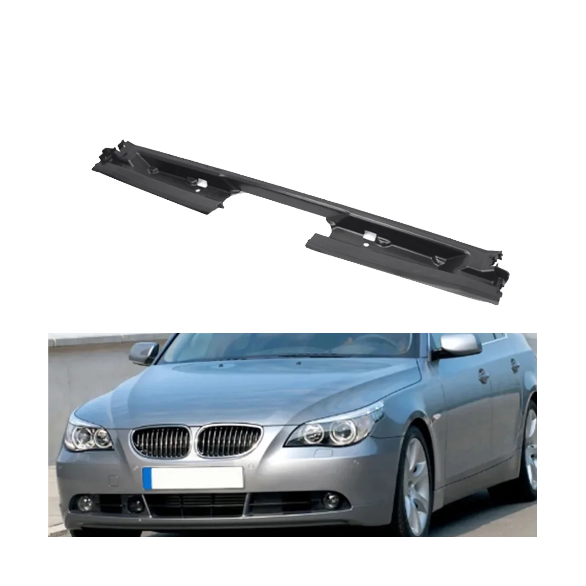 Car Water Tank Air Deflector Water Tank Guard Upper Air Inlet Auto Accessory for BMW E61 E60 2004-2007 51717050650