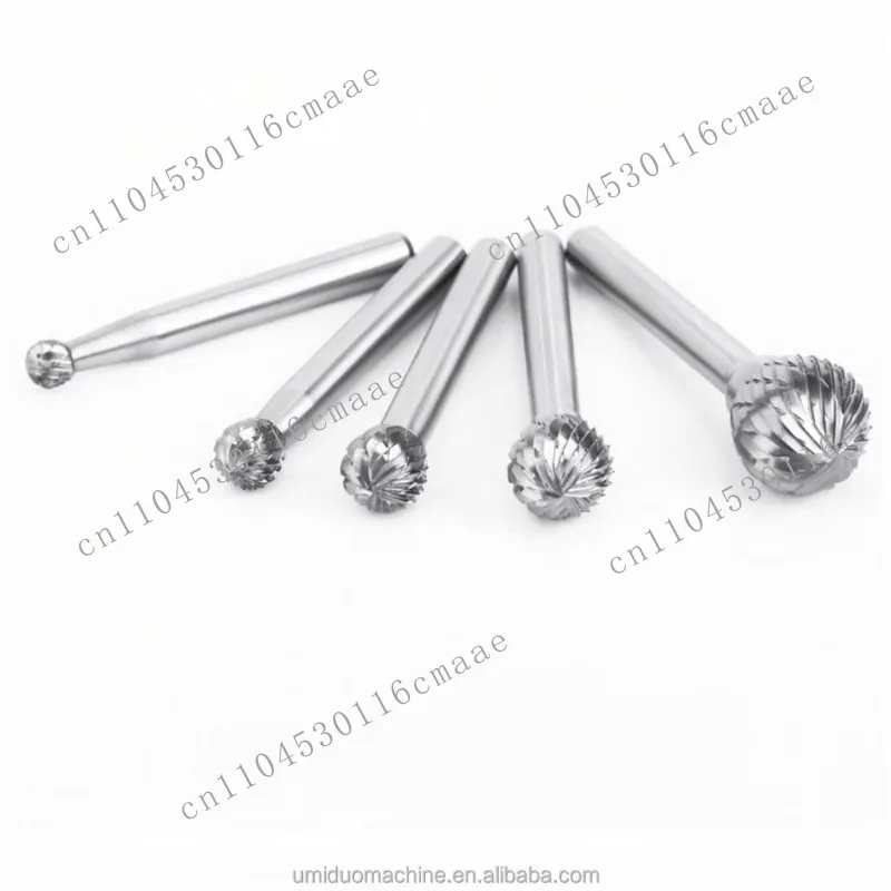 Spherical carbide rotary file (single/double slot), carving and milling cutters, woodworking machinery parts