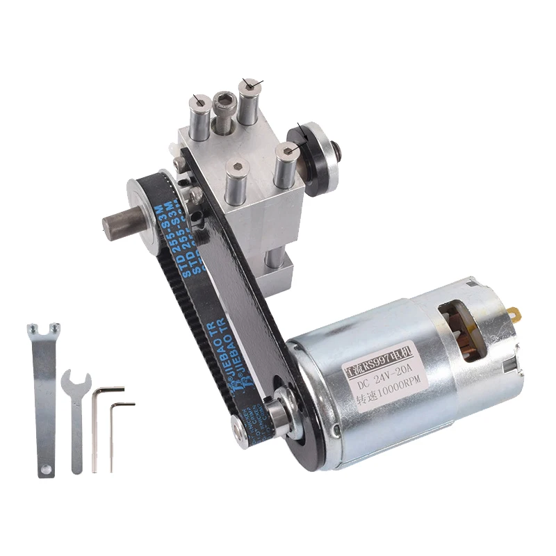 T60 Lifting Spindle,Table Saw SpindleMiniature Table Saw Bearing Block,DIY Woodworking Table Saw Shaft,Cutting and Sanding Spind