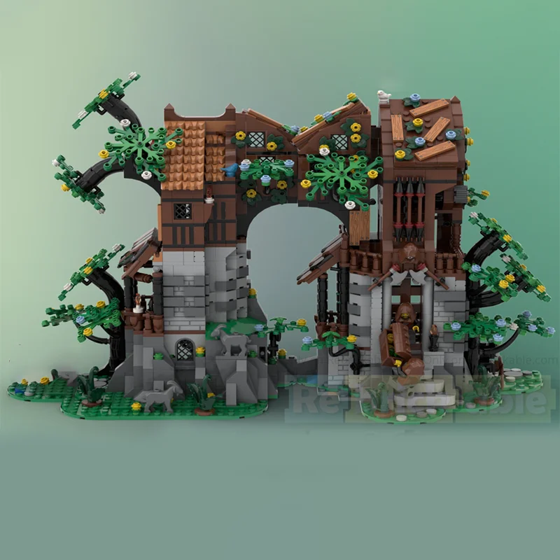 2178 قطعة MOC وولف S الكنز تروف القلعة نموذج اللبنات لعبة العمارة تجميع هدايا عيد الميلاد فكرة إبداعية للأطفال