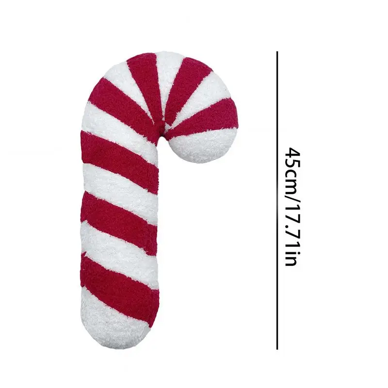 Christmas Candy Cane Plush Pillow Cushion Stuffed Gingerbread Man Toys Throw Pillow Gingerbread House Decoration Children Gifts