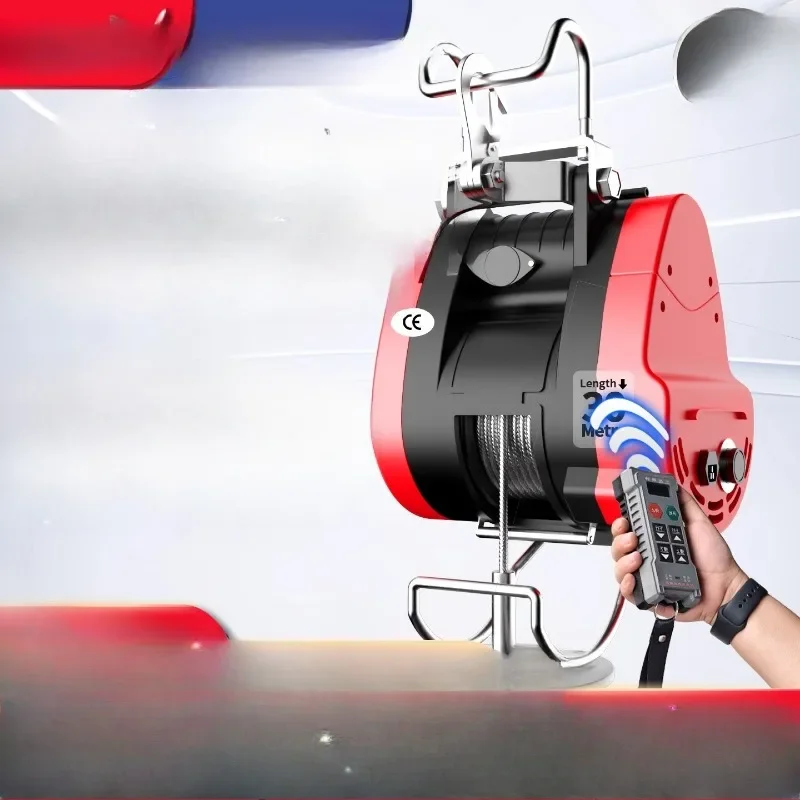 

Miniature electric hoist 220V household crane hoisting machine