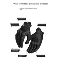 Summer Motorcycle Breathable Gloves Men Women Moto Leather Carbon Cycling Winter Motorbike Motorcross Motor Full Finger Gloves - Image 4