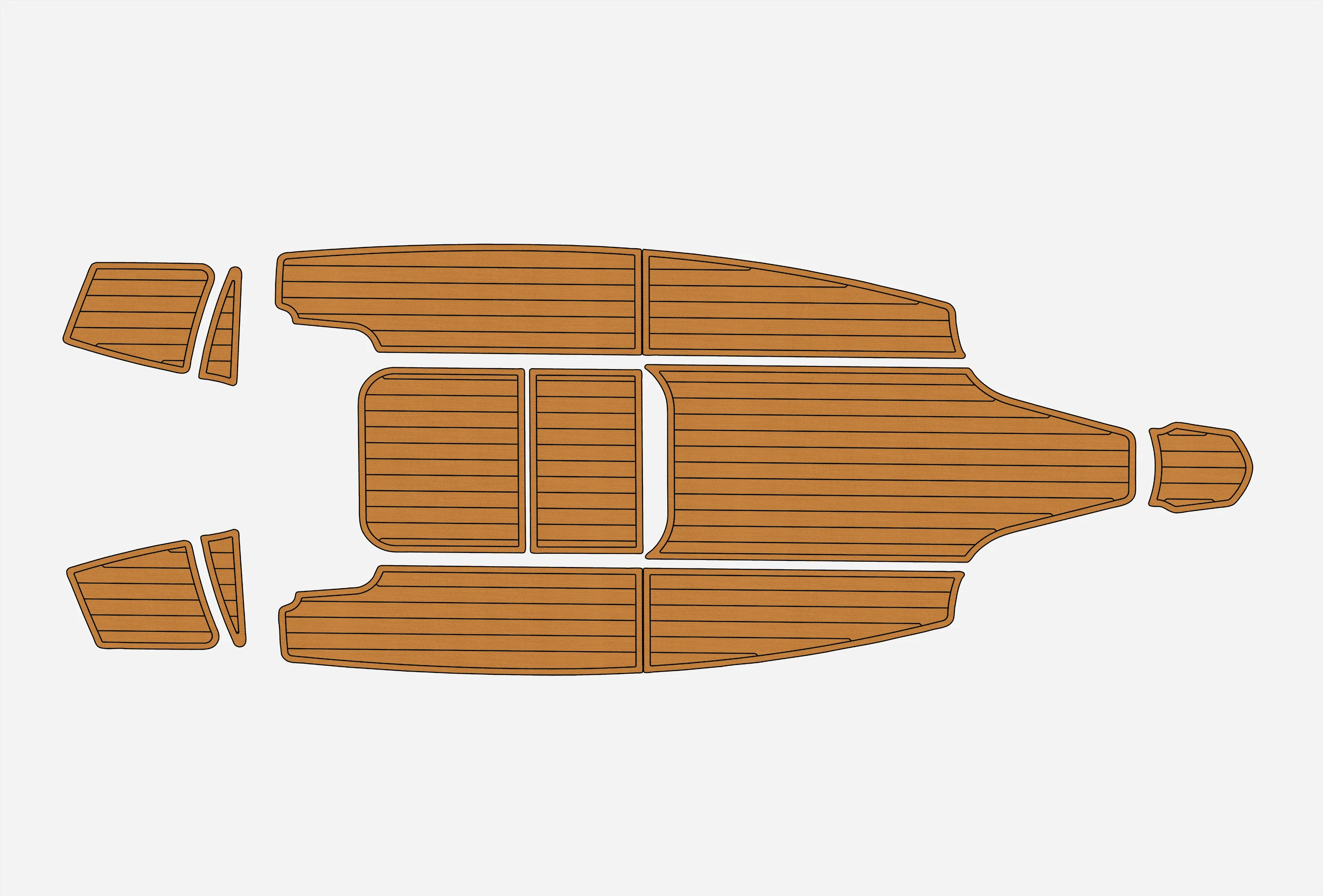 

2015 BELLA 600 OCEAN & Twin 1/4 дюйма, 6 мм, пена EVA, Нескользящий морской коврик из тикового дерева из ПВХ, ковер цвета морской волны, морской пол