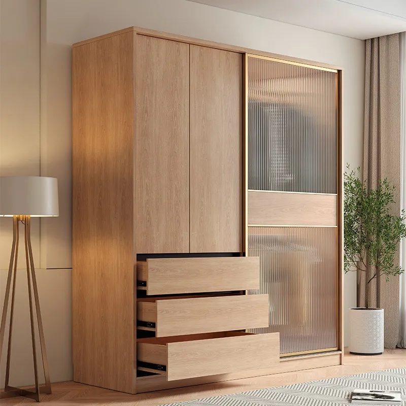 European Vintage Wardrobes Modern Luxury Cheap Bedroom Wooden Wardrobes Space Saving Storage Armadio Guardaroba Furniture