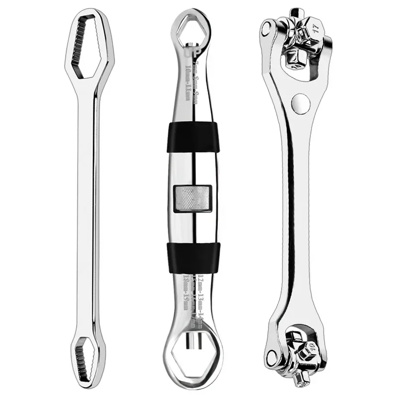 52-in-1 Multi-Function Ratchet Socket Wrench Set 8-in-1 Dog Bone Universal Multi-Head Wrench for Home Auto Repair