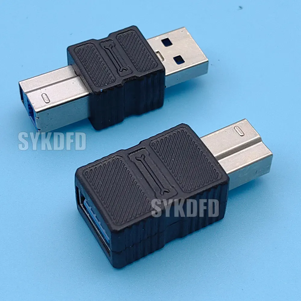 1Pcs USB B 3.0 Male to USB A/Type C Female Adapter For Printer Scanner Hard Drive Box Copier Data Transfer USB Printer Converter