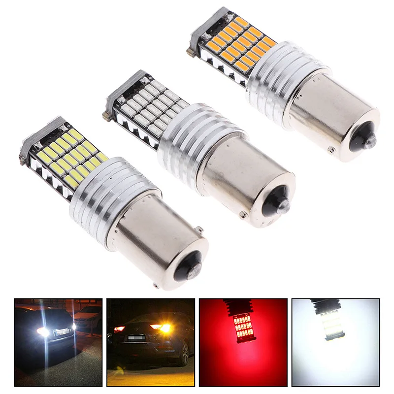 

LED Brake Lights 1156 BA15S P21W 1157 BAY15D P21/5W 7440 7443 W21/5W T20 3156 3157 P27/7W T15 Car Turn Signal Lamp Reverse Bulbs