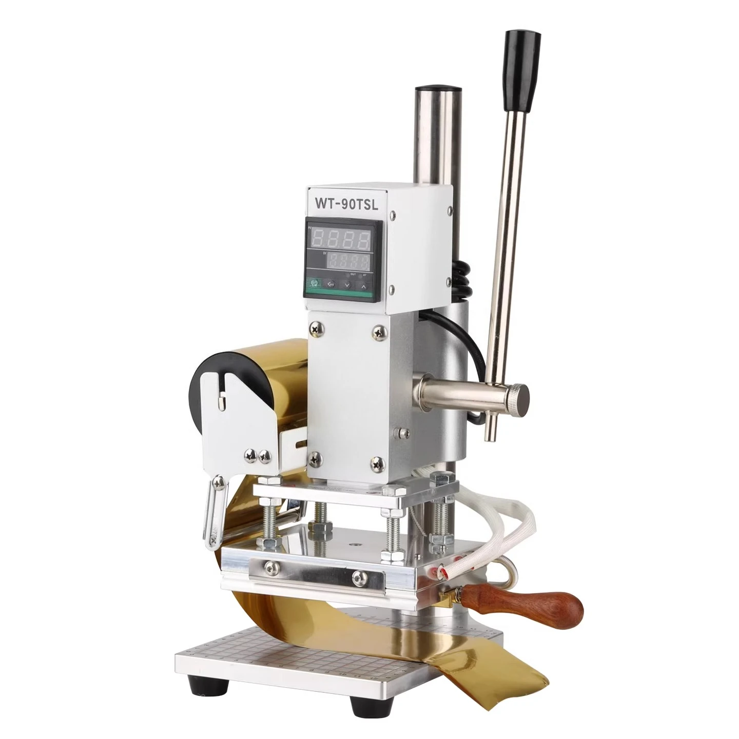 WT-90TSL Multifunctional Manual Movable Type Hot Stamping Machine Serial Number Embossing Machine DIY Hot Press Machine