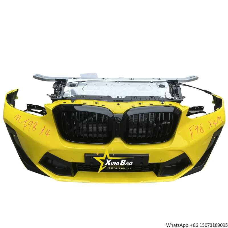 

for M4 F98 Front Bumper Assembly with Grille Electric Fan Bumper Body Kit Including Clips