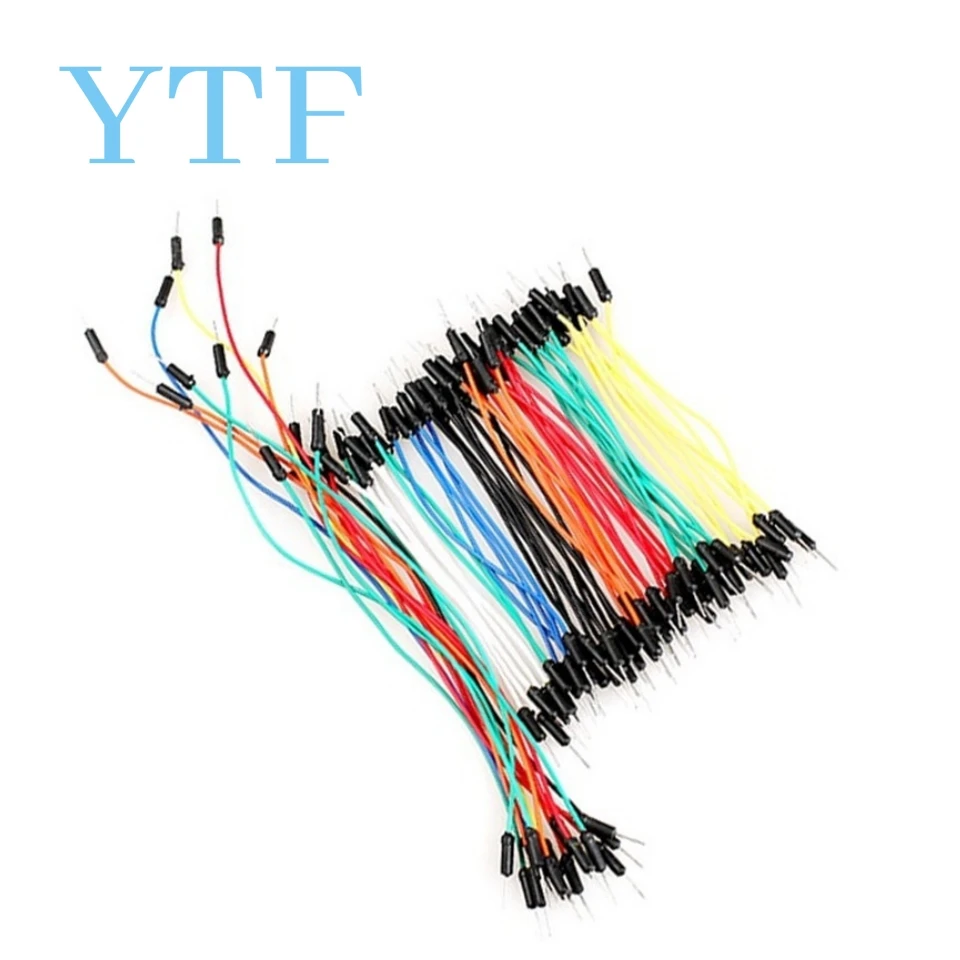 65 pz/lotto cavi jumper maschio-maschio, cavi jumper breadboard da 20 cm per progetti elettronici Arduino 1-10 lotto