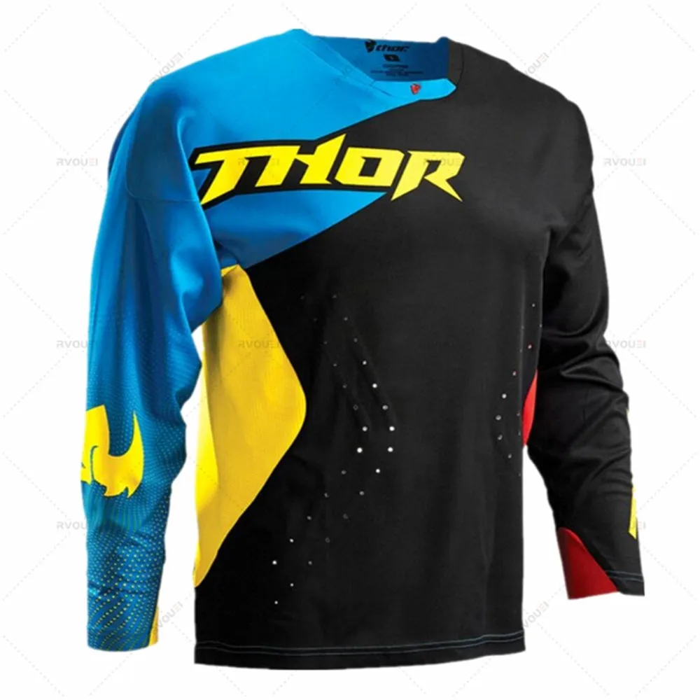 Motocross Jersey MTB Downhill Mountain Jersey Enduro MX Cycling Jersey Mountain Bike DH Maillot Ciclismo Hombre Quick Drying BMX