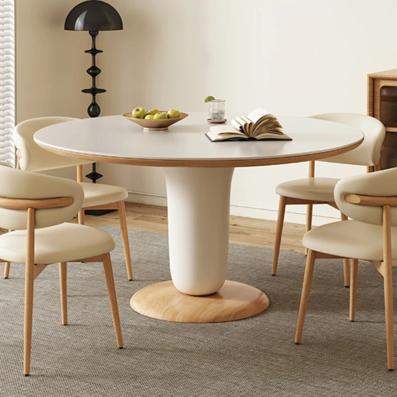 Modern Dining Rooms Extendable Table Sedentary Cafe Service Kitchen Rectangular Reception Tables Round Mesa Comedor Elegant