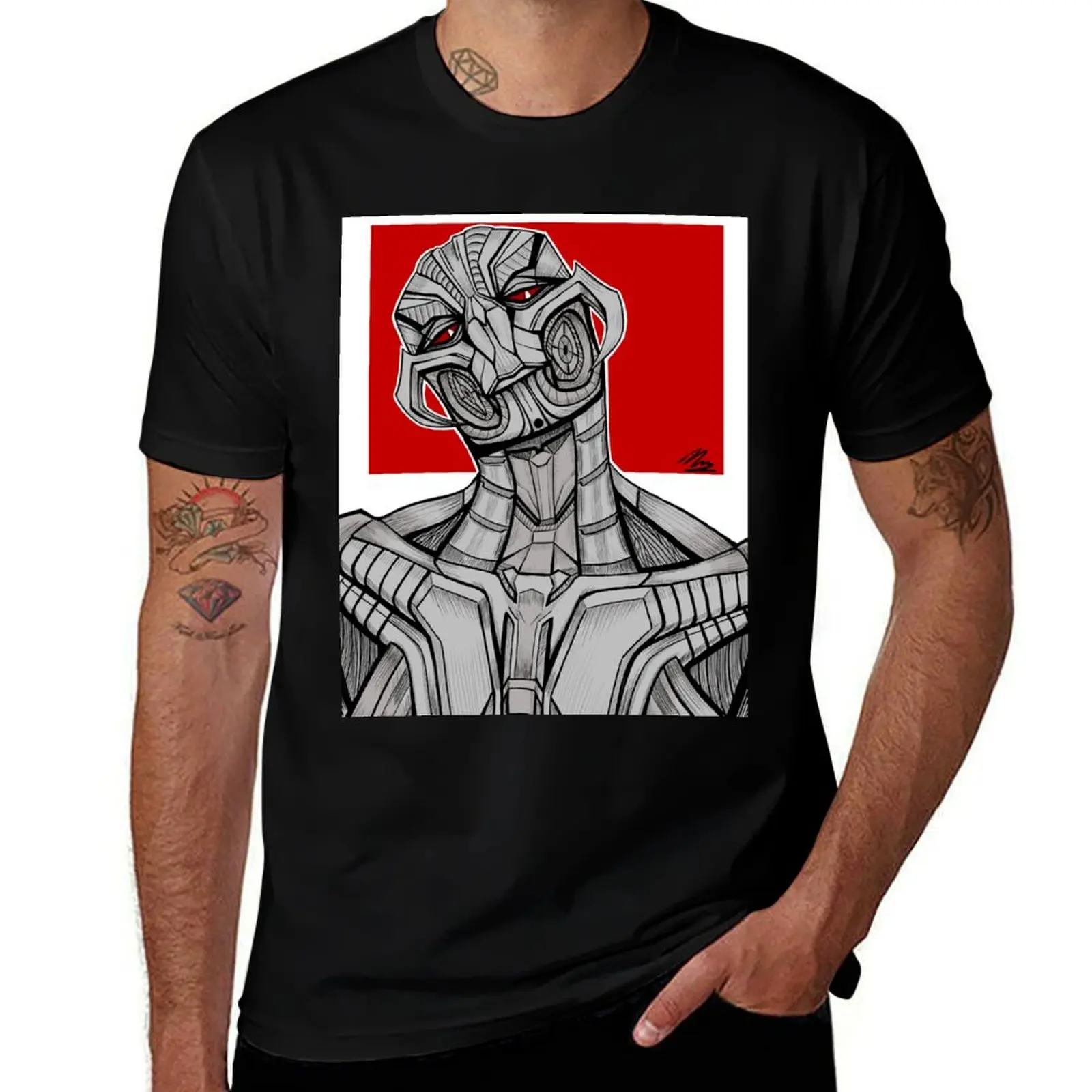 smug ultron T-Shirt Big and Tall Solid Color T-Shirt
