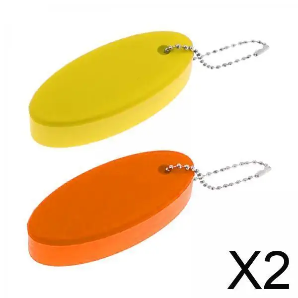 

2x2 Pieces Buoyant Keychain Water Sport Accessories for Drifting Surfing Kayak