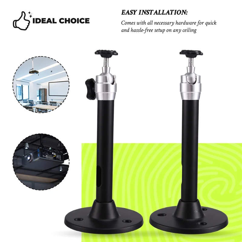 B49C Опорный кронштейн для проектора 360° °   Регулировка потолочного крепления вмещает вес до 5 кг, 18 см.