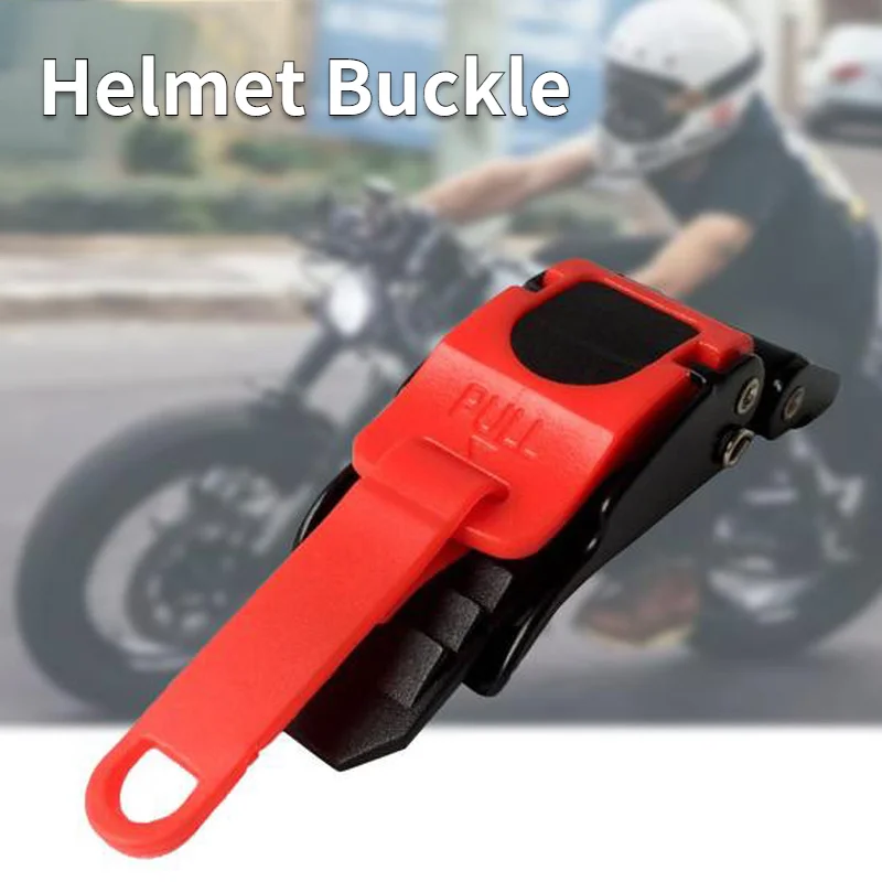 1Pcs Motorcycle Helmet Speed Clip Chin Strap Quick Release Pull Buckle Black Red 10-section Buckle Motorcycle Helmet Lock