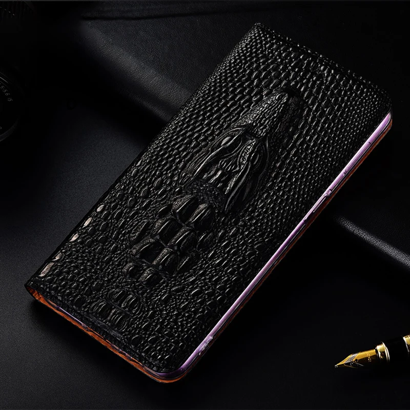 

Cases For Oukitel WP8 WP10 WP12 WP13 WP15 WP16 WP17 WP19 WP20 WP21 WP22 Pro Ultra Genuine Leather Case Crocodile Head Flip Cover