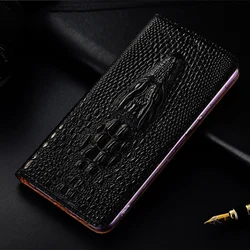 Cases For Oukitel WP8 WP10 WP12 WP13 WP15 WP16 WP17 WP19 WP20 WP21 WP22 Pro Ultra Genuine Leather Case Crocodile Head Flip Cover
