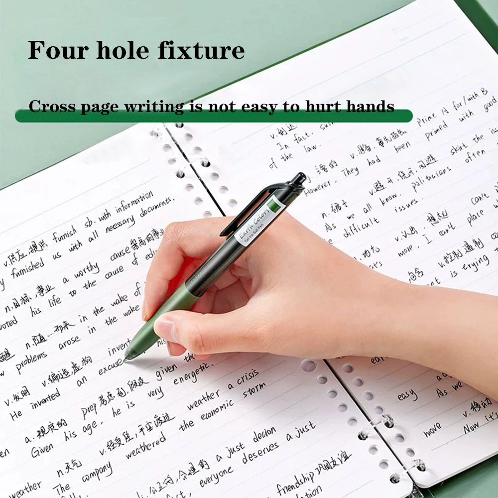 Japan KOKUYO Four Hole Loose Leaf Notebook Detachable, Lightweight, Large Capacity Notebook Not Easy To Grip, Office Stationery