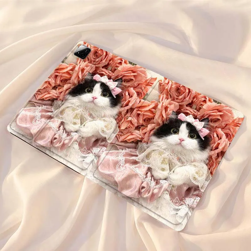 

Чехол для планшета Xiaomi Redmi Mi Pad 4 5 6 7 8 K SE Mini Pro Plus Max 10.1 11.2 дюйма с милым рисунком кота