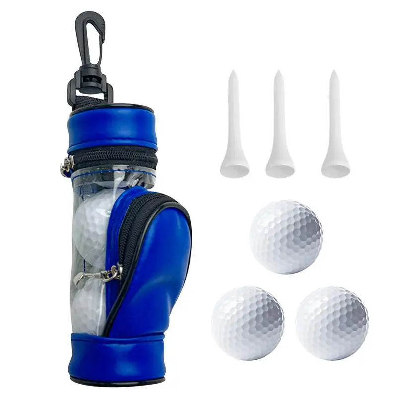 

Golf Ball Bag Portable Golf Pouch With 3 Ball Golf Ball Sleeve Golf Tee Pouch Bag Golf Ball Collector Golf Accessory For Golf