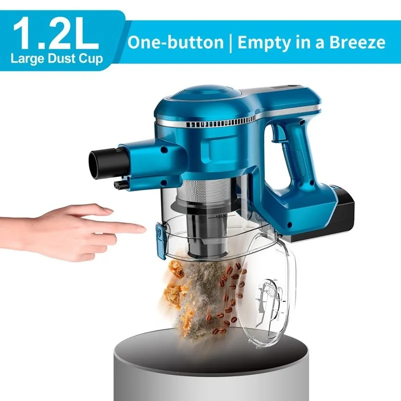 INSE Cordless Staubsauger 2 Batterien 250W Bürstenlosen Motor Multifunktionale Stick Staubsauger Bis zu 80Min Laufzeit