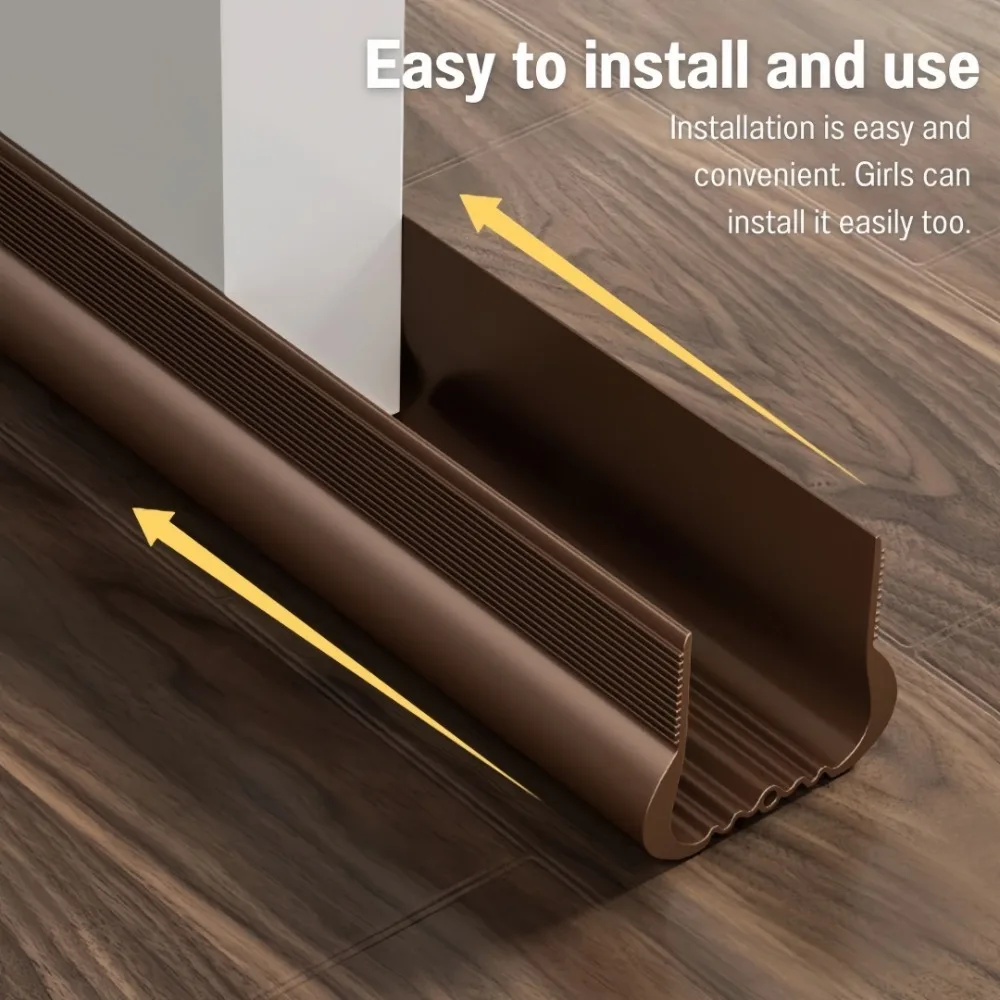 93CM Door Bottom Gap Sealing Strip Insect Proof Flexible Windproof Dustproof Protection Light Blocking Soundproof Door Gap Strip