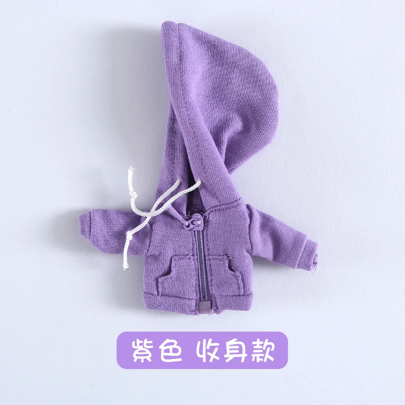 Ob11 Hooded Sweatshirt Pop Kleding Casual Hoodie Mode Met Rits Pop Accessoires Voor Obitsu11 Molly, Gsc Lichaam, 1/12 Bjd