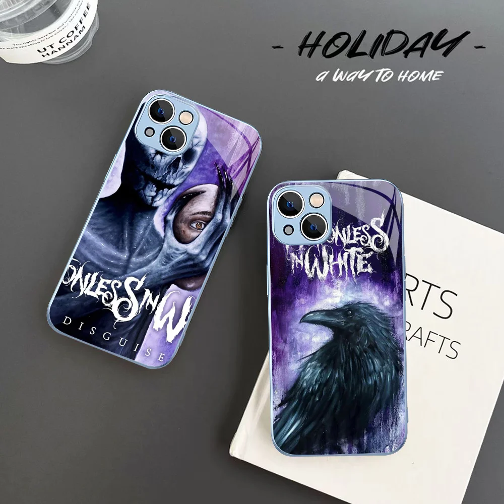 

Motionless In White Phone Case For IPhone 14 13 12 Mini 11 Pro XS Max X XR 14 Plus Tempered Glass Cover