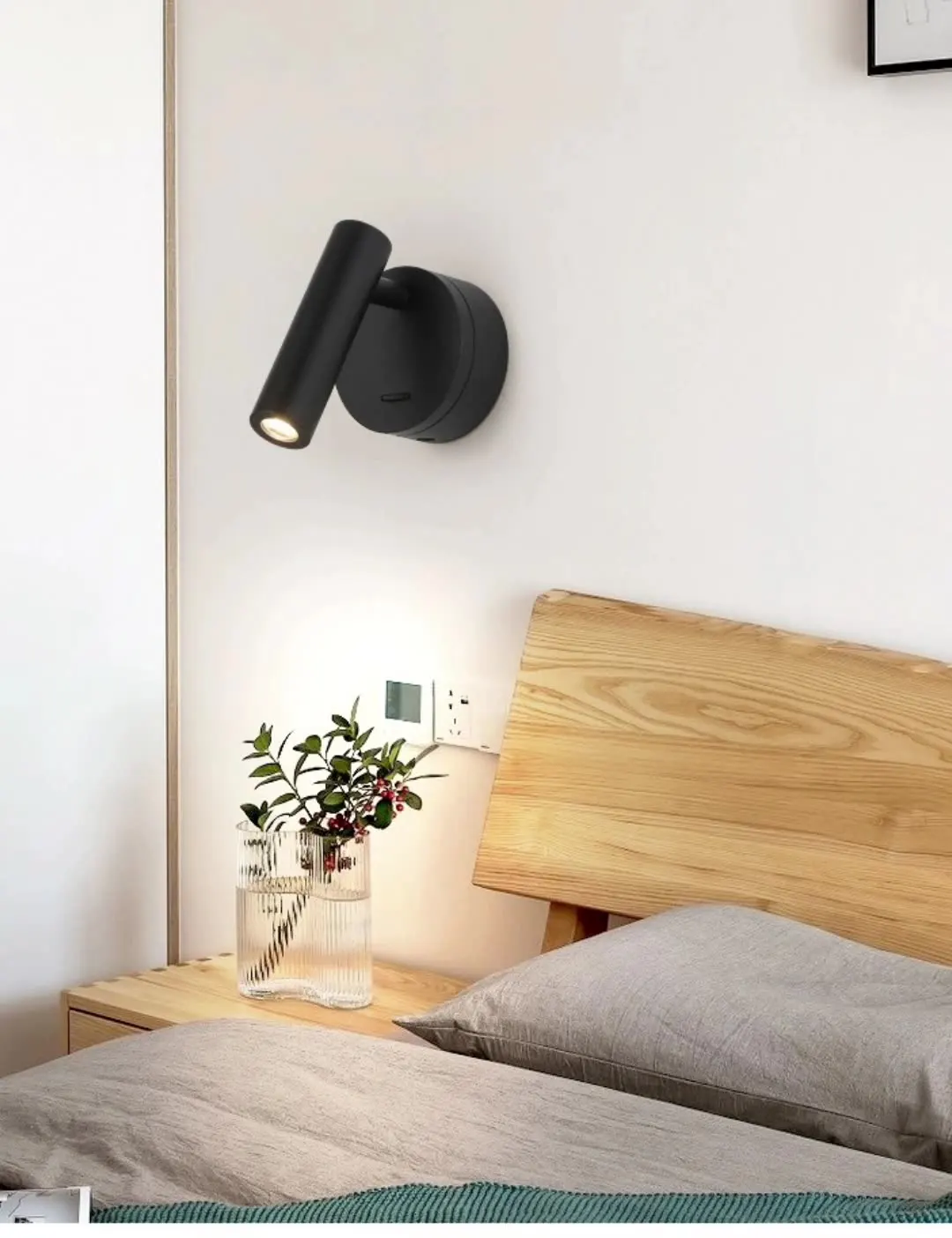 

Led Wall Mounted Reading Light Wall Lamp with Switch Hotel Reading USB Wall Lamp Besides bedroom