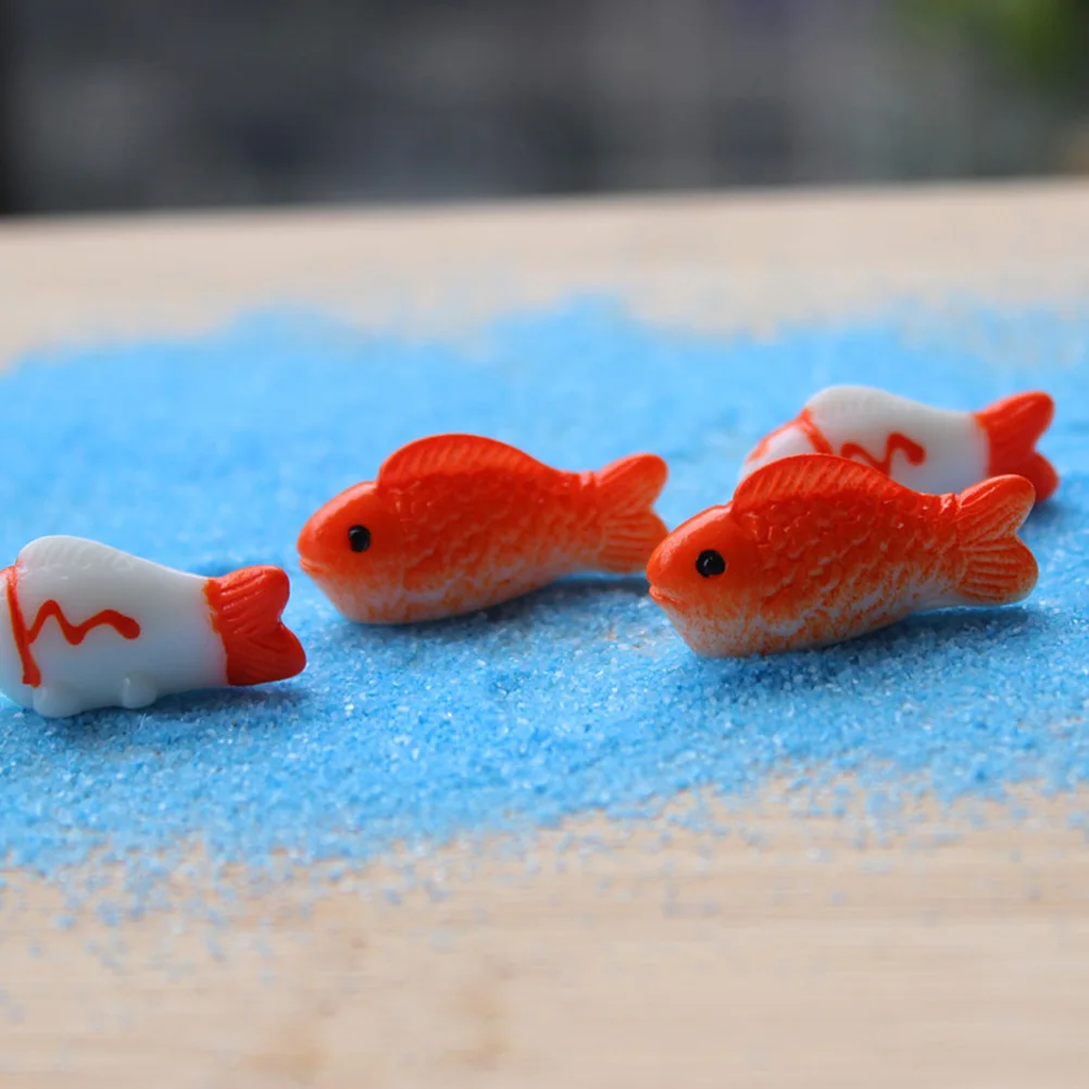 

15pcs Goldfish Aquarium Decor Statue Aquarium Decor Fish Tank Resin Craft Model Home Decorative Figurine