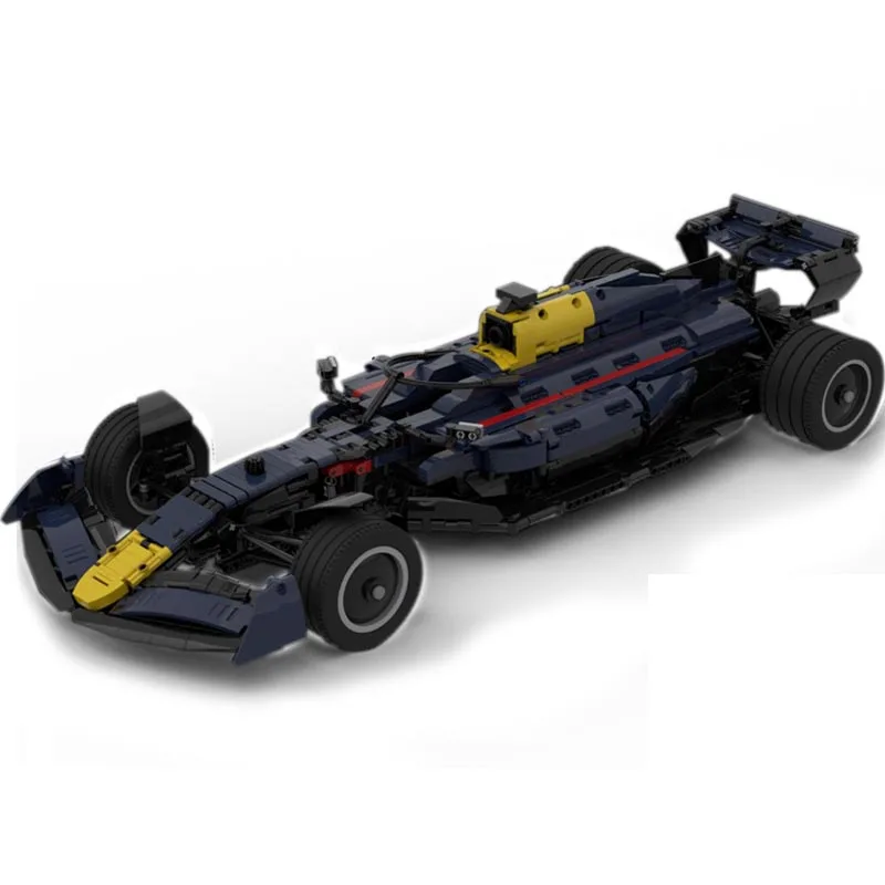 New Technologys MOC-104269 RB18 Team Stake 1:8 scale Super Race Car Model Buiding Creators Block Bricks Kids Toys Birthday Gifts