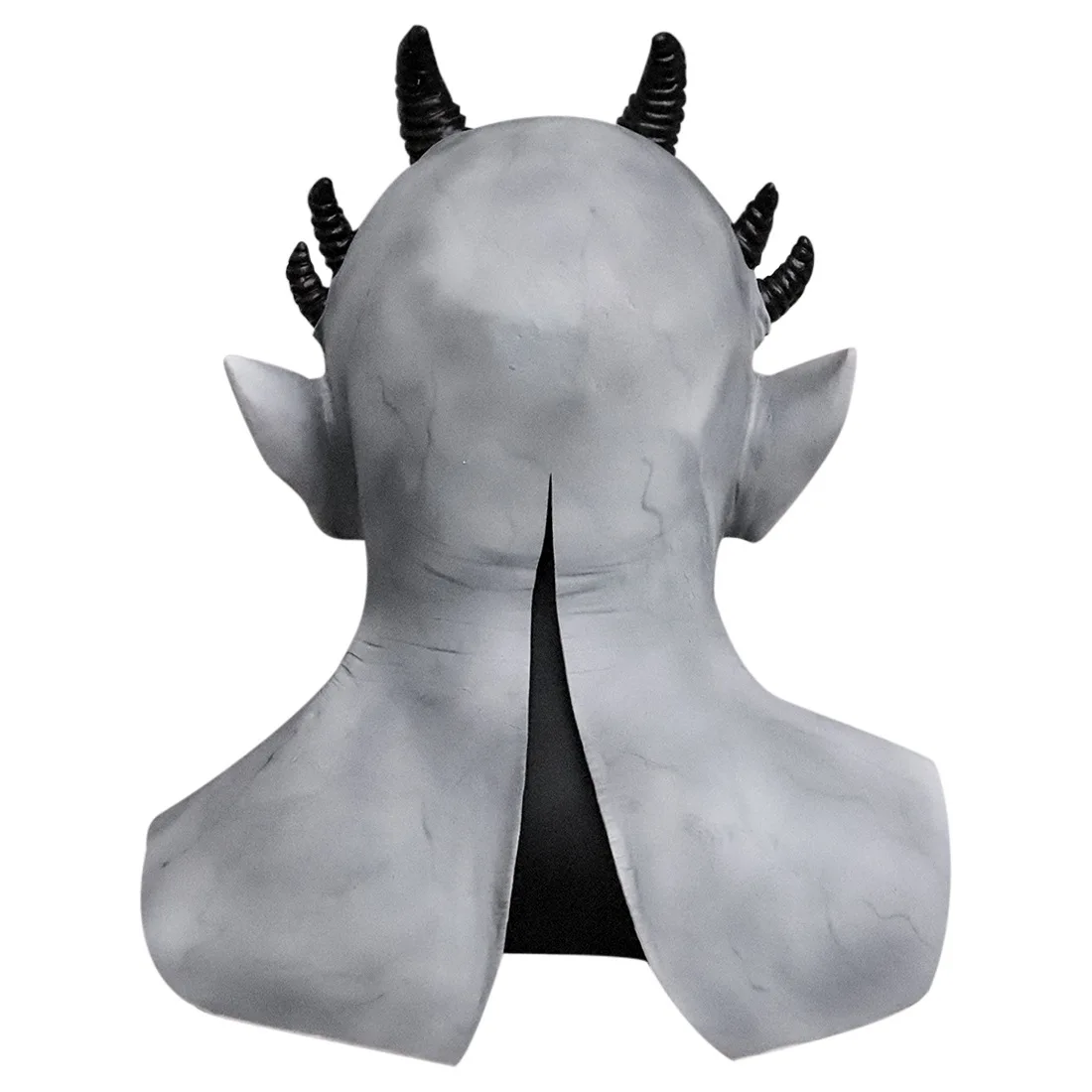 6-Eckige Dämonen-Teufel-Latexmaske Kopfbedeckung - Halloween-Grusel-Dekoration Gesichts-Horrormaske – Detail 1
