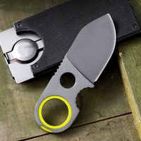 Portable Pocket Knife EDC Camping Multi-tool Fixed Blade Keychain Knife Multi-purpose Mini Fruit Knife  Portable Money Clip