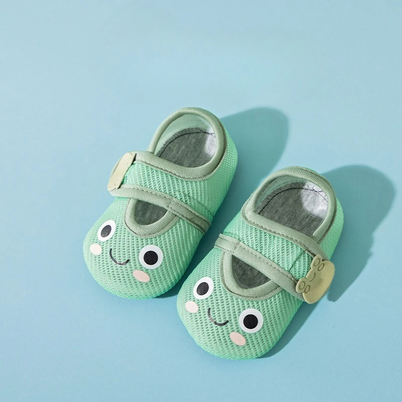 Baby Anti Slip Floor Shoes Summer Breathable Thin First Walkers for Babies 1-3 Years Cute Cartoon Printed Children Walking Shoes