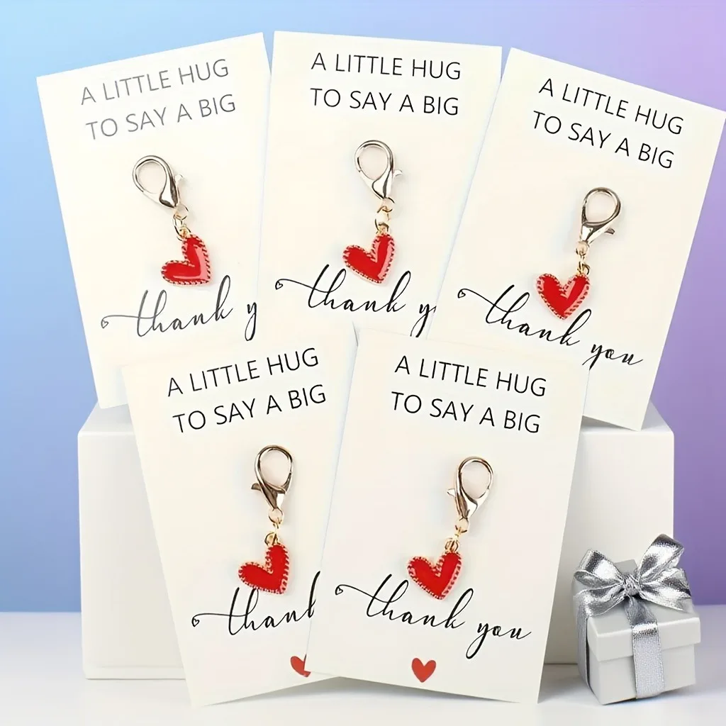 10 قطعة سلسلة المفاتيح المعدنية الحب الملونة 10 قطعة مجموعة رائعة على شكل قلب قلادة شخصية مفتاح الديكور حقيبة قلادة صغيرة #4