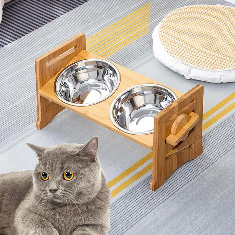 

Elevated Dog Bowl Adjustable Elevated Dog Bowl Stand Multifunctional Pet Travel Dishes For Indoor Outdoor Camping Mountaineering