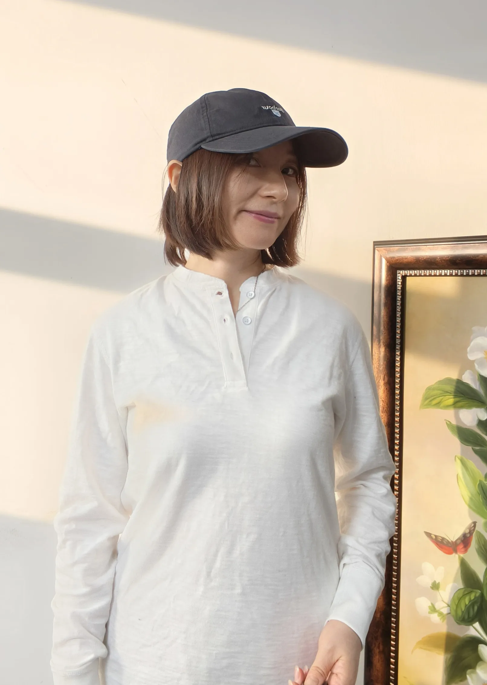 

Castle of Scot Henry Collar Bamboo Cotton White T-irt Long Sve Base irt Underwear Faion Urban Sle Retro Trend