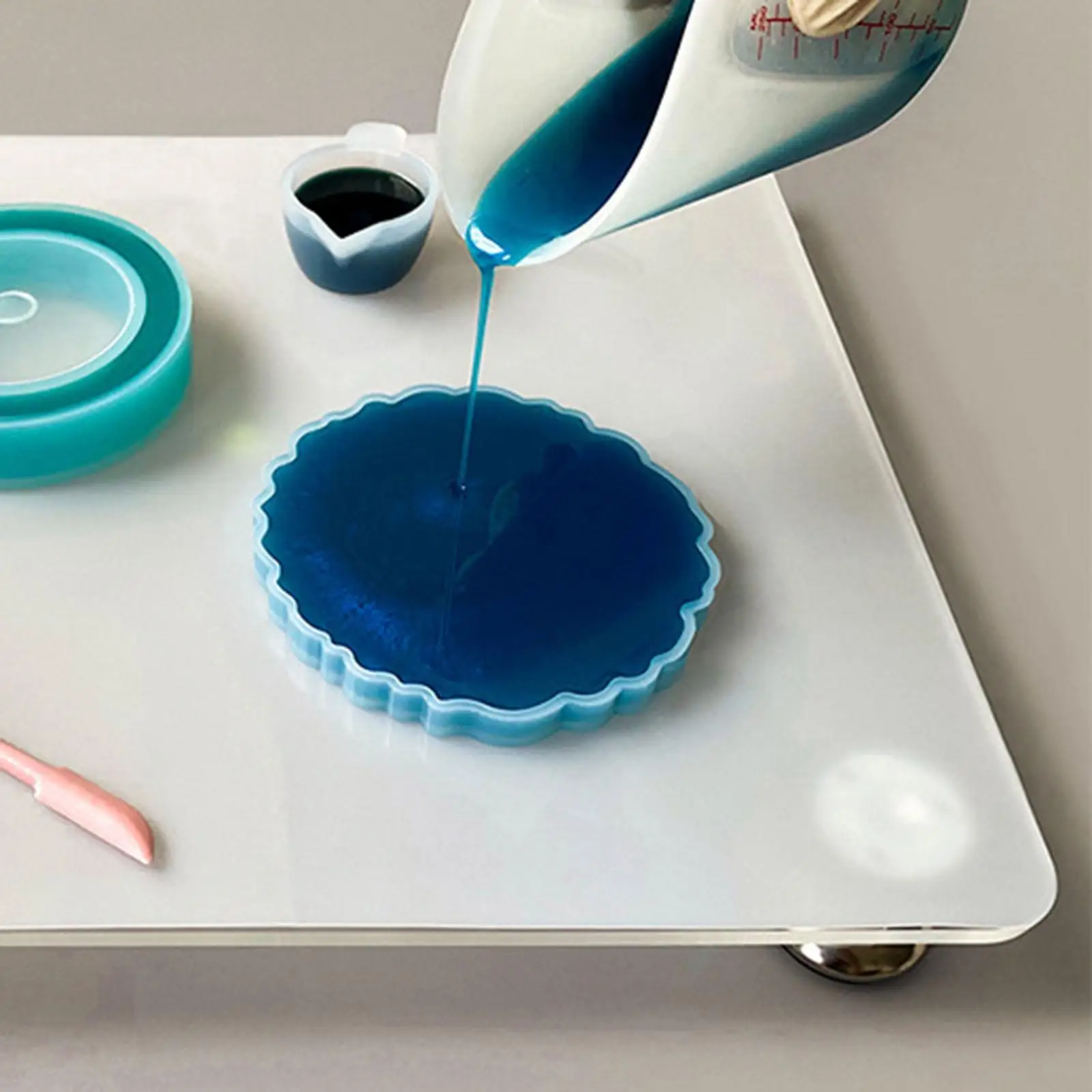 adjustable-acrylic-leveling-board-with-bubble-level-resin-craft-table-epoxy-accessories-with-silicone-mat-for-diy-art
