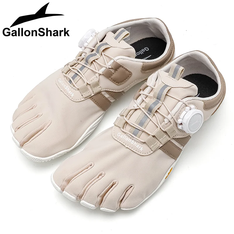 GallonShark Five Finger Barefoot Shoes, Flexible Split-Toe Footwear with BOA Lacing for Outdoor Adventures & Indoor Training