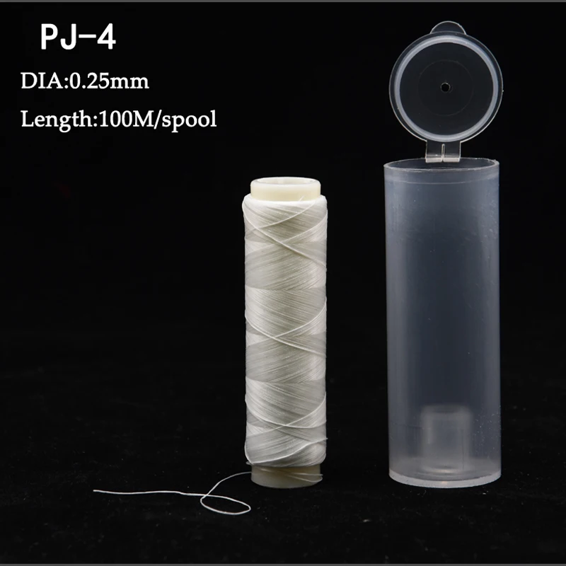 JYJ 20pcs/lot PJ1/2/3/4/5 High Tensile Polyester Bait Elastic Thread Spool Sea Fishing bait elastic fishing line Bait