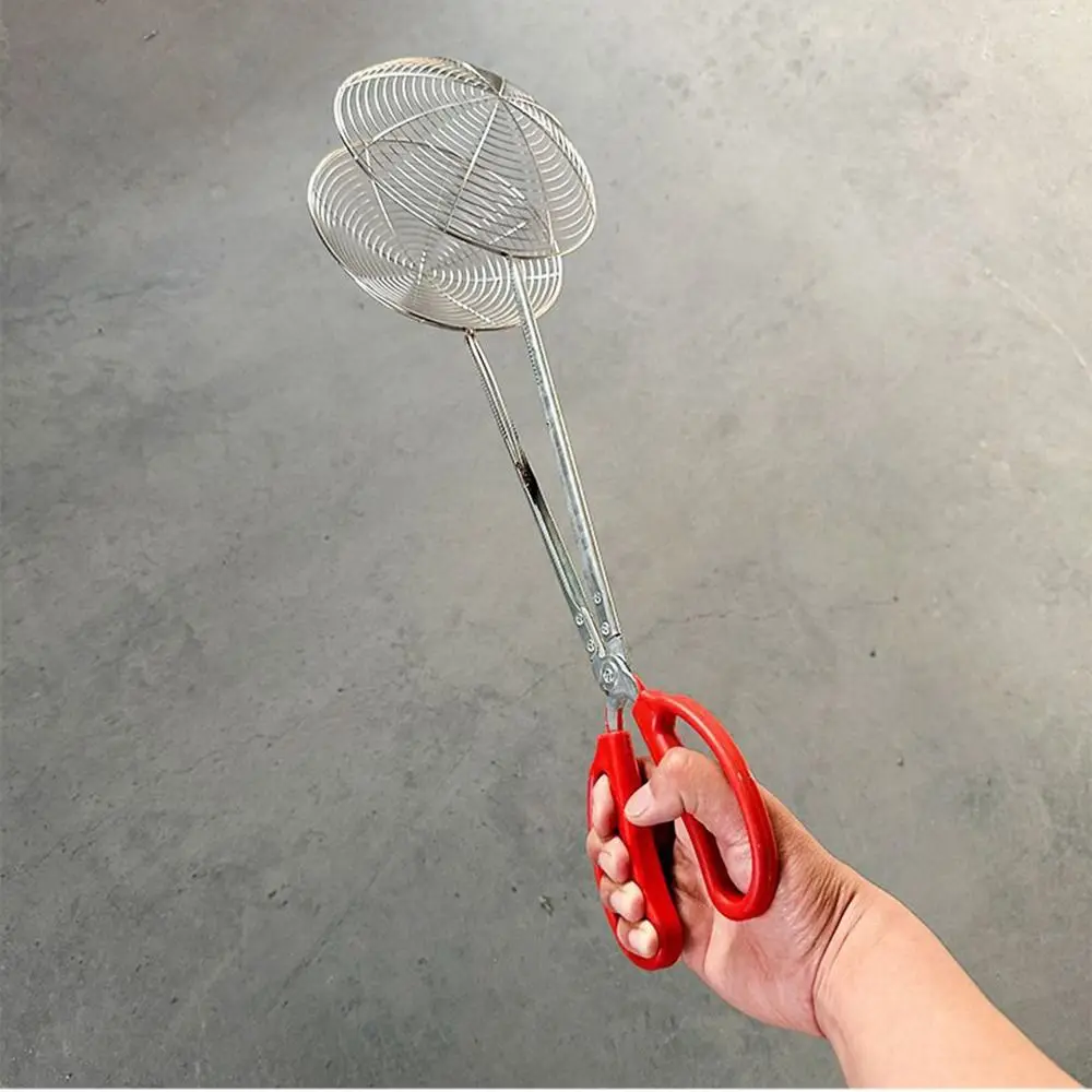 17 cm Netzabdeckung Fischgreifer aus Edelstahl mit langem Griff, rutschfester Griff, komfortabler Halt, Fischernetz-Mesh-Clip – Detail 7