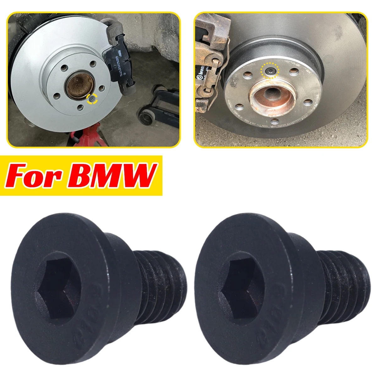 

Brake Disc Retaining Screws For BMW X2 X4 Series F39 U10 X2 E83 F25 X3 F97 X3M G01 X3 F98 M8X14 Rotor Hex Mount Countersunk Bolt