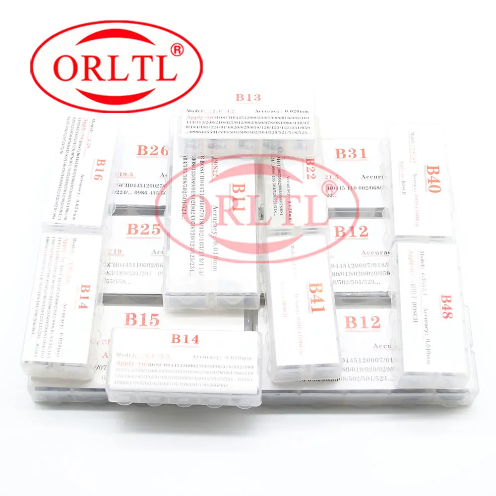 ORLTL HOT NEW B14 B15 B40  B26 B31 B48 COMMON RAIL INJECTOR ADJUST SHIMS B41 B22 B25 B11 B12 B13 B16 FOR BOSCH 50PCS