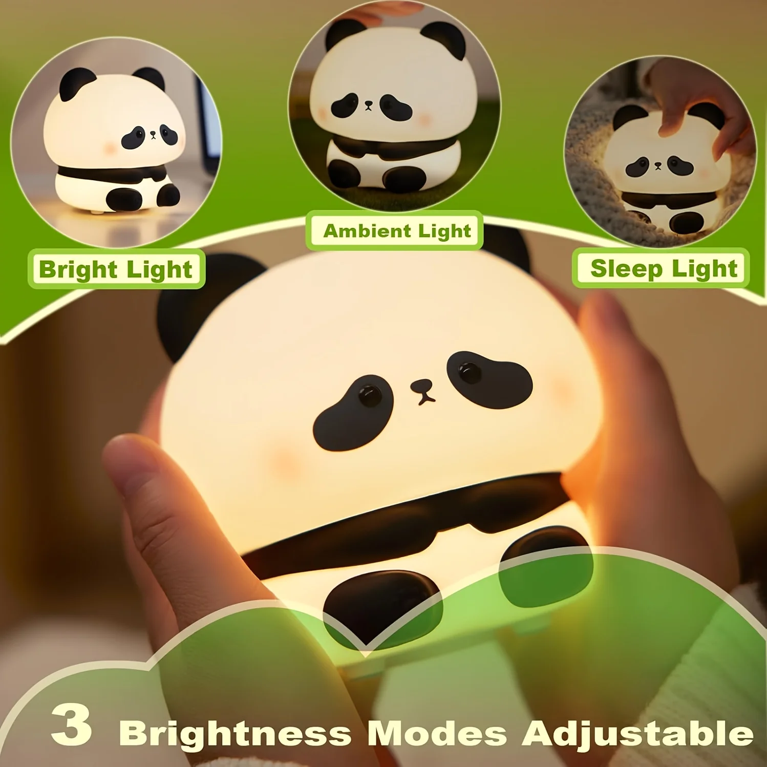 Panda-themed Christmas gifts,Timable night lights,Charging bedside lamps,Perfect as birthday gifts,New Year gifts,holiday gifts
