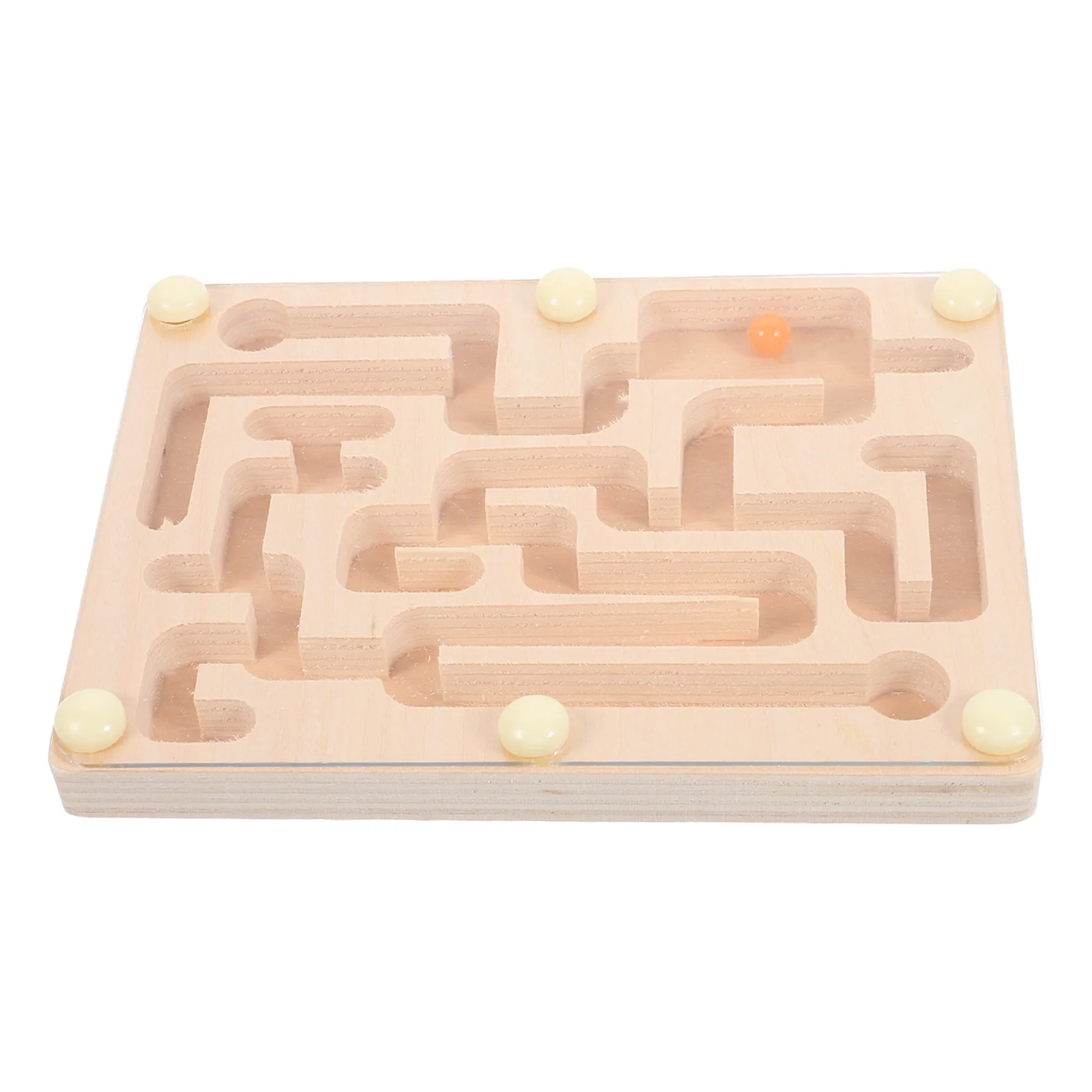 Maze Ball Board Mobile Beads Game Toy Kids Plaything Toddler Puzzles Balance Training Wooden