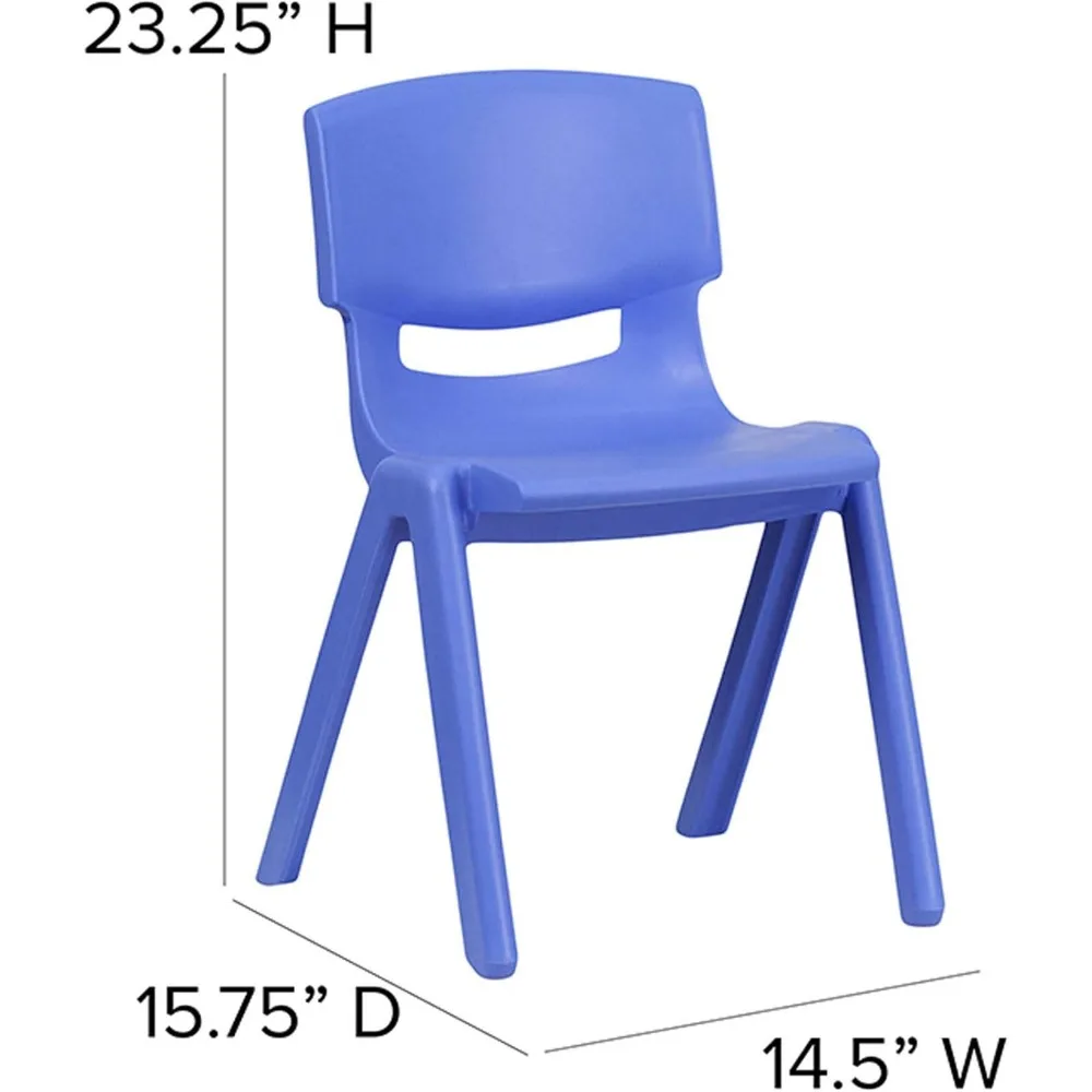 2 Pack Plastic Stackable School Chair 13.25" Seat HeightIdeal use in the classroom, daycare, homeschool, after school centers