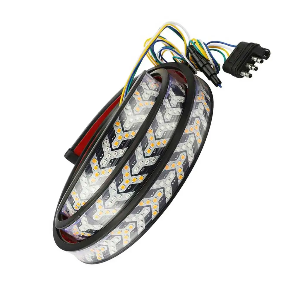 for Truck Brake Lamp Tailgate LED Strip 432 High-brightness LEDs Flowing Scanner Effect Enhanced Visibility Tailgate Lights